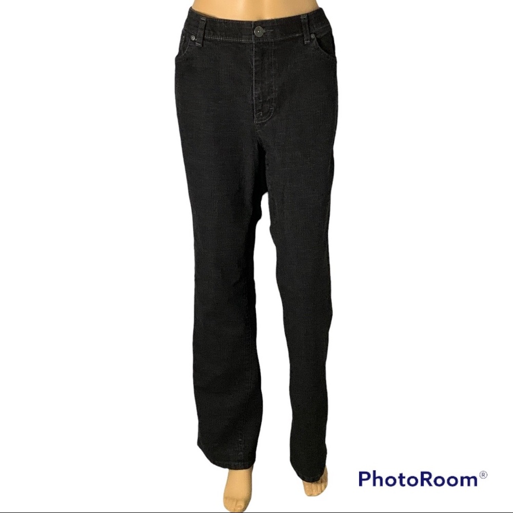 Style &Co Sz 16 Black Jeans - Picture 3 of 5